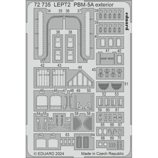 PBM-5A exterior 1/72 ACADEMY, 1/72 - Eduard Accessories 72735