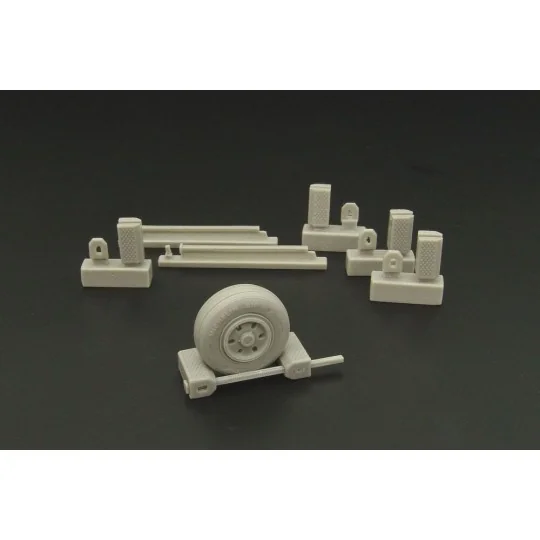 US Navy wheel chocks (modern), 1/72 - Brengun BRL72093