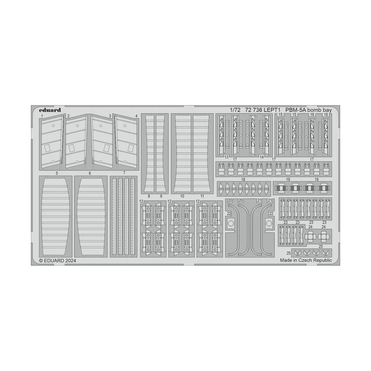 PBM-5A bomb bay 1/72 ACADEMY, 1/72 - Eduard Accessories 72736