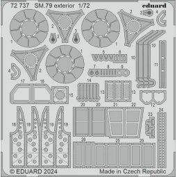 SM.79 exterior ITALERI - Eduard Accessories 72737