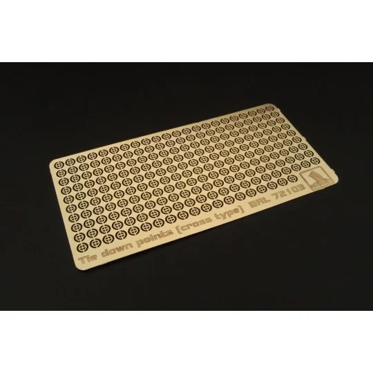 Tie down points (cross type) US aircraft carrier, 1/72 - Brengun BR...