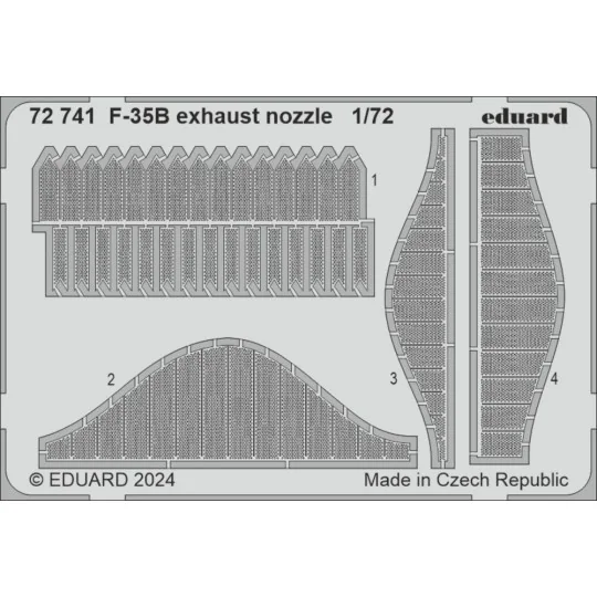 F-35B exhaust nozzle TAMIYA, 1/72 - Eduard Accessories 72741 F-35B exhaust nozzle TAMIYA, 1/72 - Eduard Accessories 72741