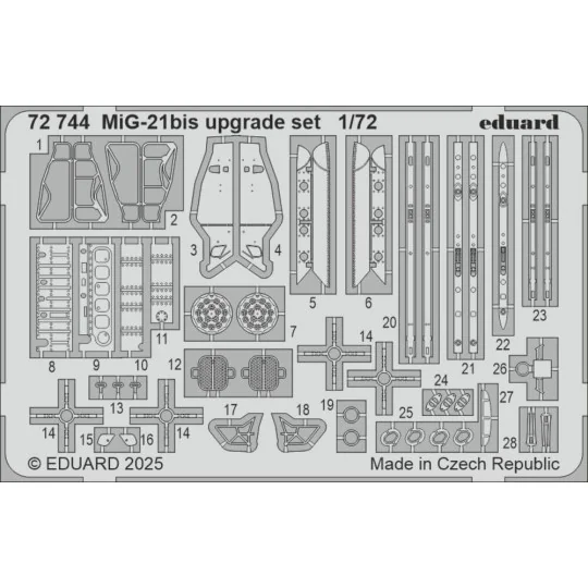 MiG-21bis upgrade set EDUARD - Eduard Accessories 72744