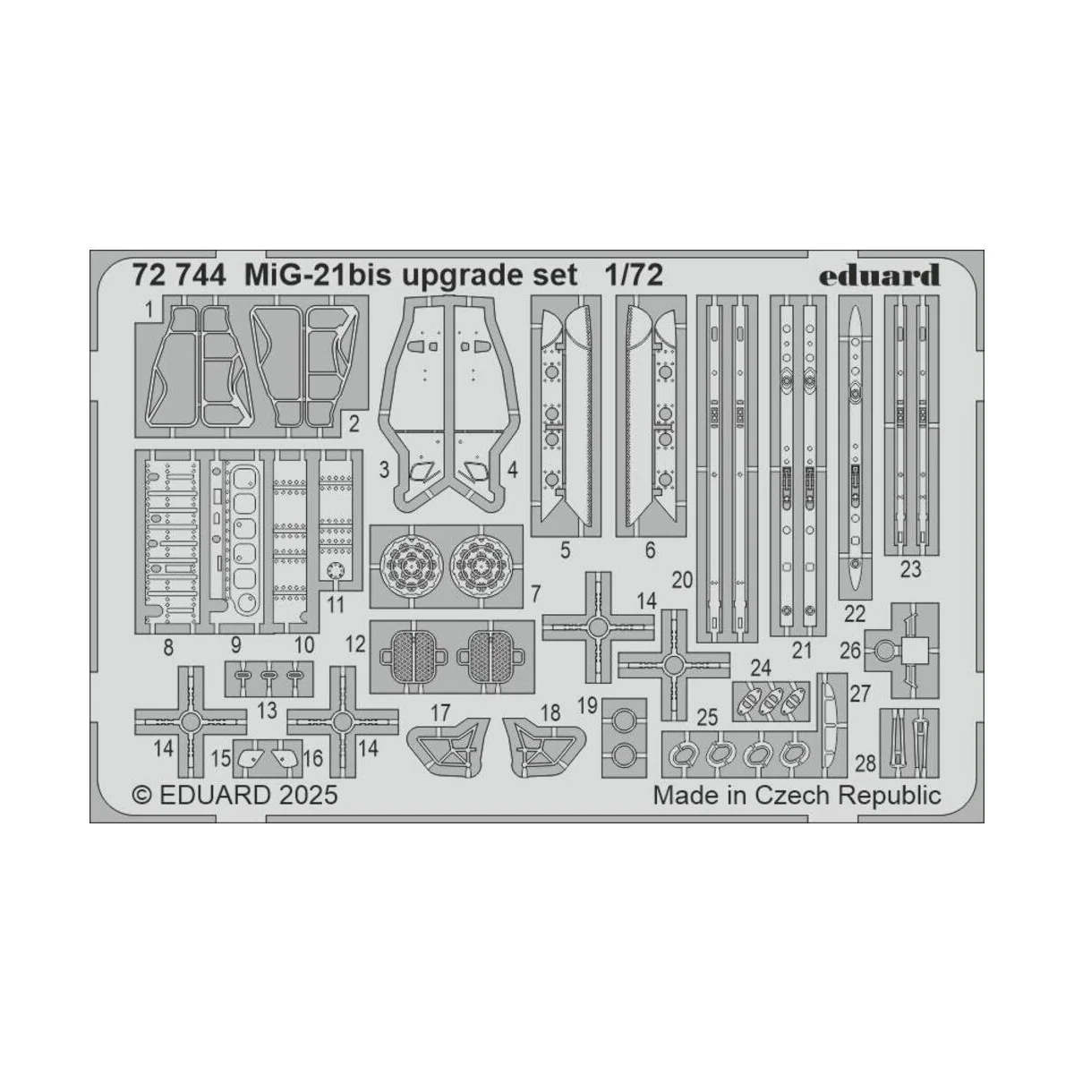 MiG-21bis upgrade set EDUARD - Eduard Accessories 72744