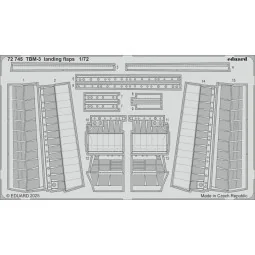 TBM-3 landing flaps HOBBY BOSS - Eduard Accessories 72745