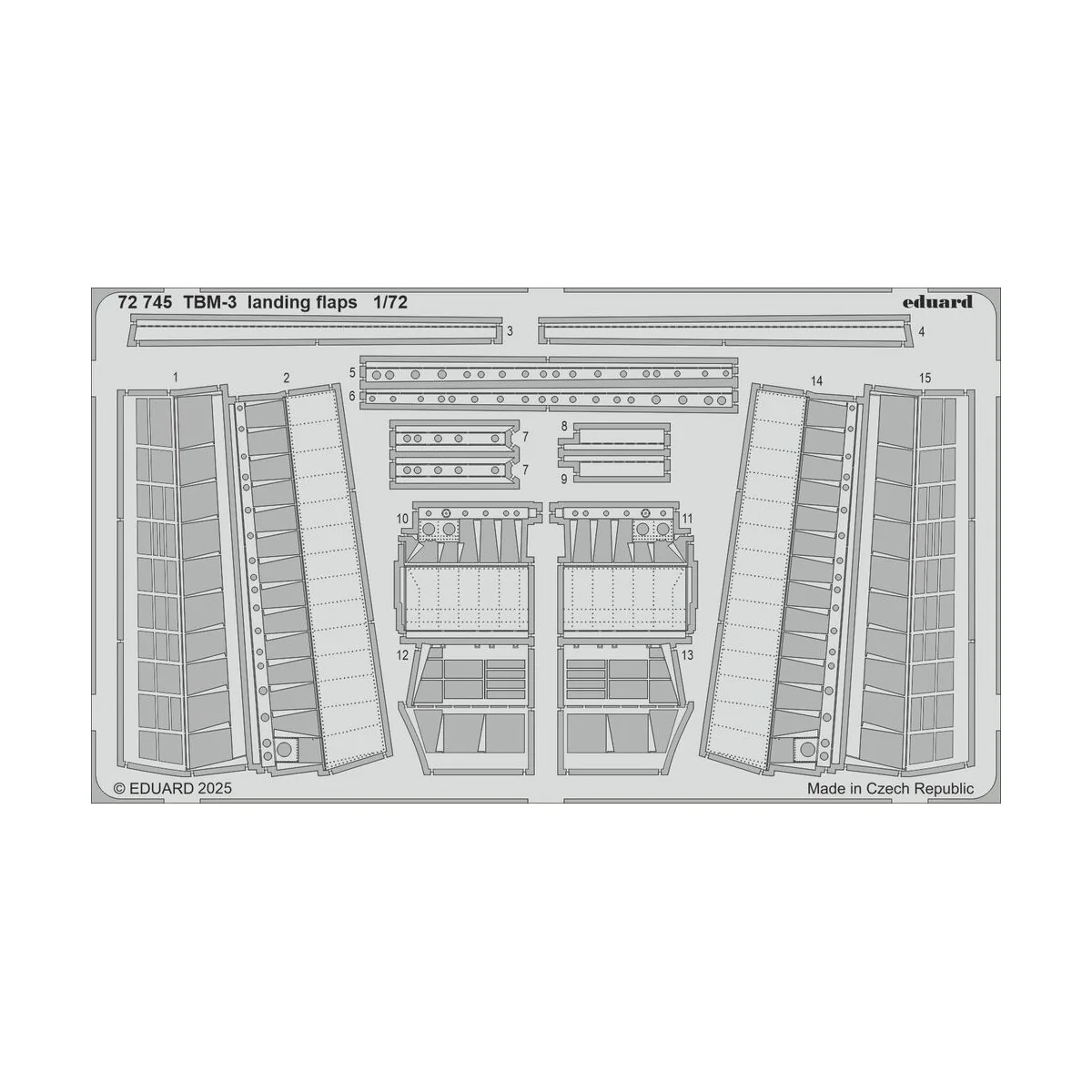 TBM-3 landing flaps HOBBY BOSS - Eduard Accessories 72745