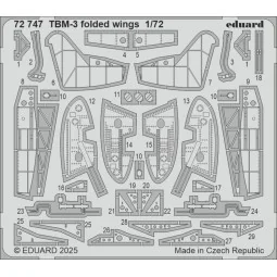 TBM-3 folded wings HOBBY BOSS, 1/72 - Eduard Accessories 72747