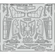 TBM-3 folded wings HOBBY BOSS, 1/72 - Eduard Accessories 72747