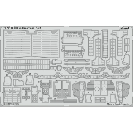 B-24D undercarriage for Airfix, 1/72 - Eduard Accessories 72751