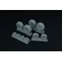 C-130 wheel set (with disc brakes) (Italeri), 1/72 - Brengun BRL72147