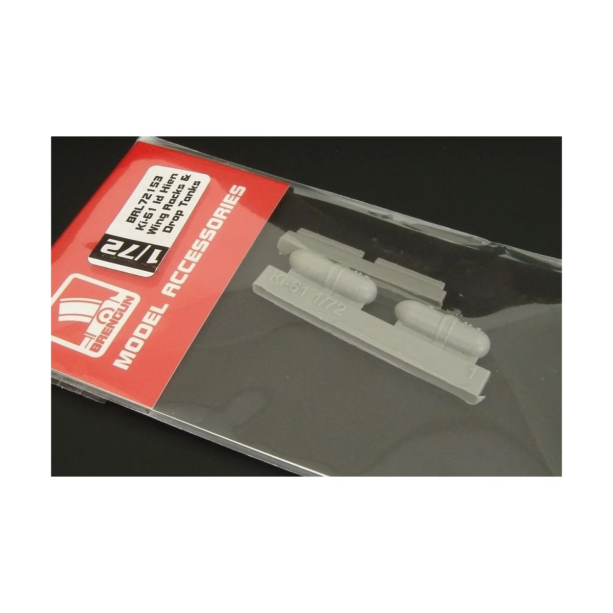 Ki-61 Id Hien Wing Racks & Drop Tanks, 1/72 - Brengun BRL72153