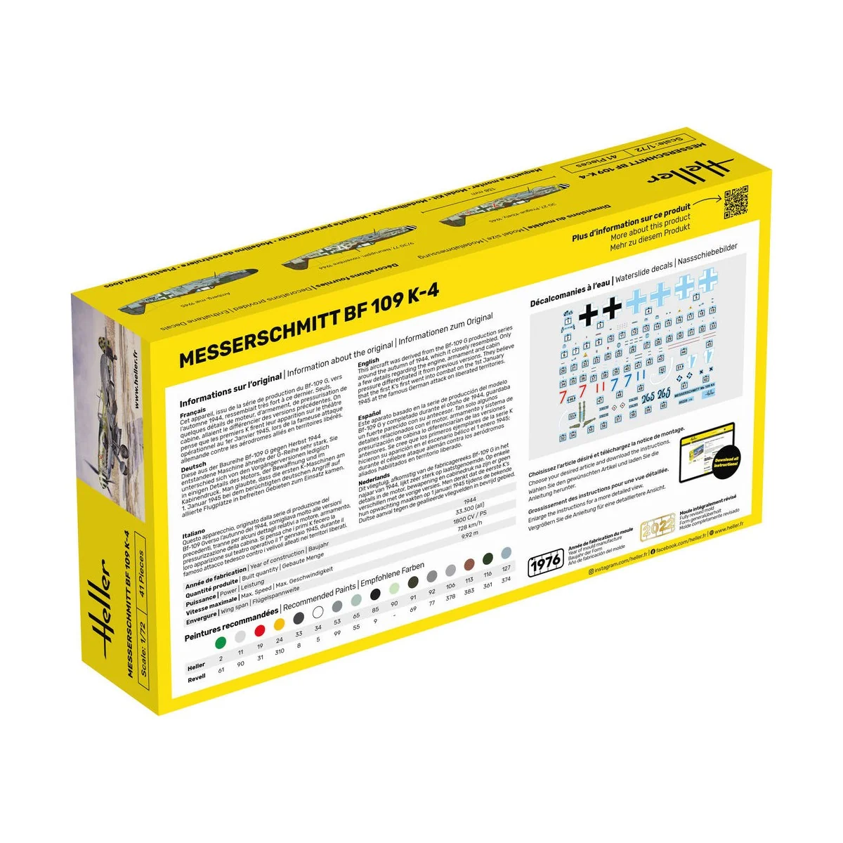 Messerschmitt Bf 109 K-4, 1/72 - Heller 80229