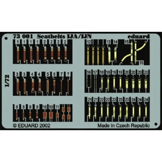 Seatbelts IJA/IJN, 1/72 - Eduard Accessories 73001