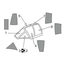 MXY-7 Ohka model 22 Canopy mask (Brengun kit), 1/72 - Brengun BRL72165