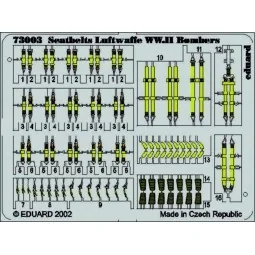 Seatbelts Luftwaffe WW.II Bombers, 1/72 - Eduard Accessories 73003