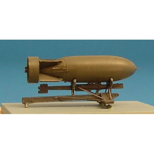 Bomb rack for Spitfire - british 500lb bomb, 1/48 - Brengun BRL48004