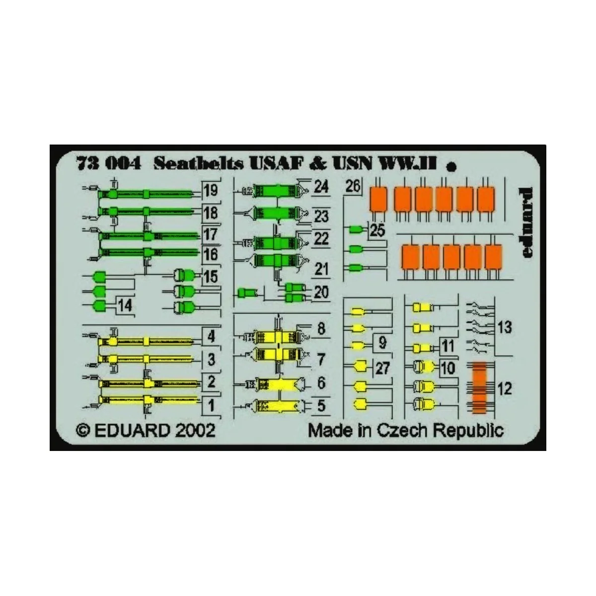Seatbelts USAF & USN WW.II, 1/72 - Eduard Accessories 73004