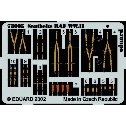 Seatbelts RAF WW.II, 1/72 - Eduard Accessories 73005