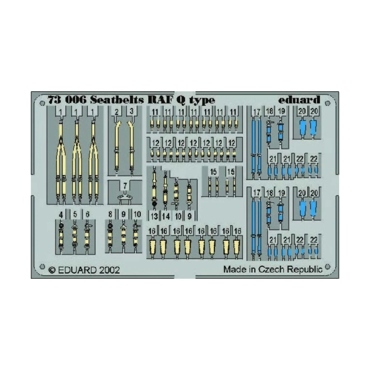 Seatbelts RAF Q Type - Eduard Accessories 73006