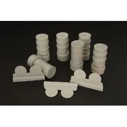 Fuel drums ( 3 types), 1/48 - Brengun BRL48020