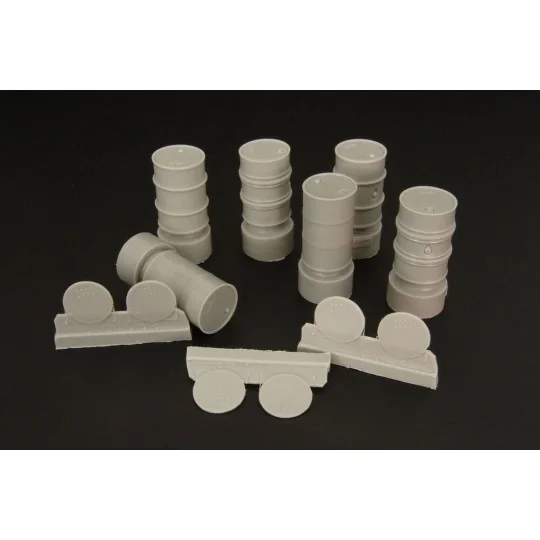 Fuel drums ( 3 types), 1/48 - Brengun BRL48020