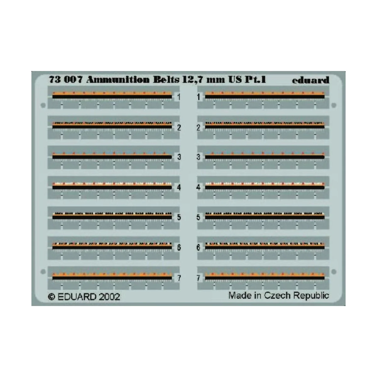 Ammunition Belts 12,7mm US - Eduard Accessories 73007