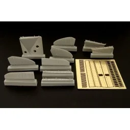 F2A Buffalo controls and flaps, 1/48 - Brengun BRL48026