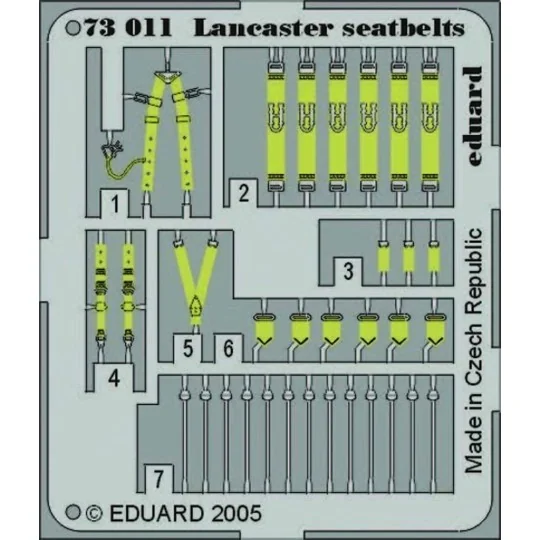 Lancaster seatbelts 73011 - Eduard Accessories 73011