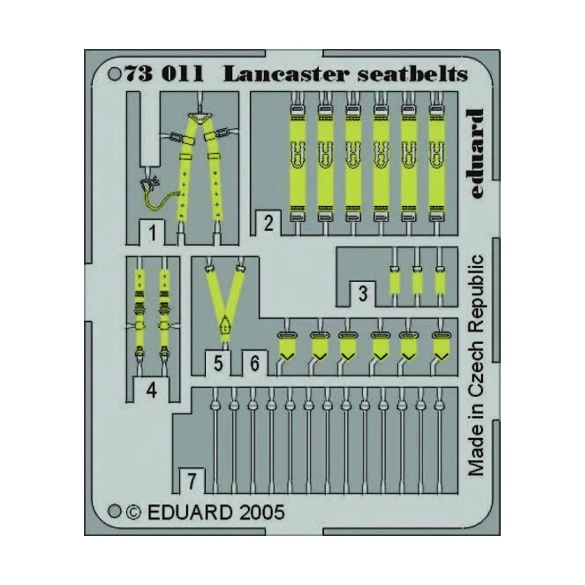 Lancaster seatbelts 73011, 1/72 - Eduard Accessories 73011