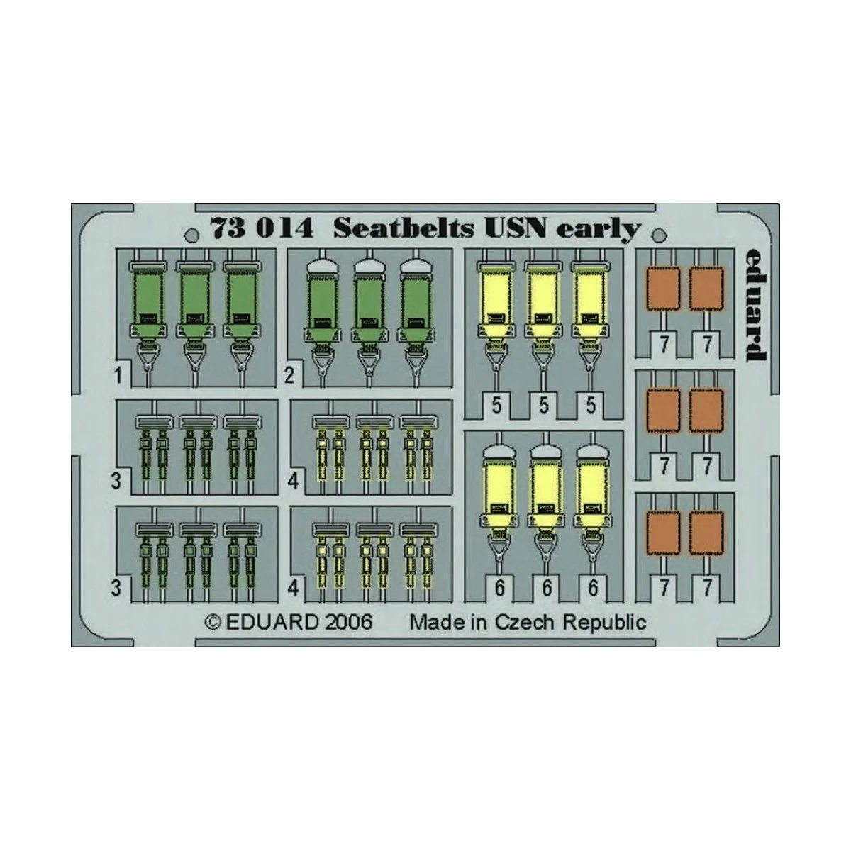Seatbelts USN early, 1/72 - Eduard Accessories 73014
