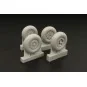 Wheels for F Barracuda Mk II (two types), 1/48 - Brengun BRL48041