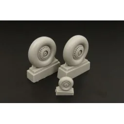 Wellington wheel set for (TRUMPETER), 1/48 - Brengun BRL48043 2