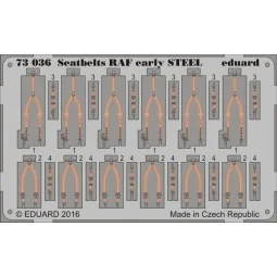 Seatbelts RAF early STEEL, 1/72 - Eduard Accessories 73036