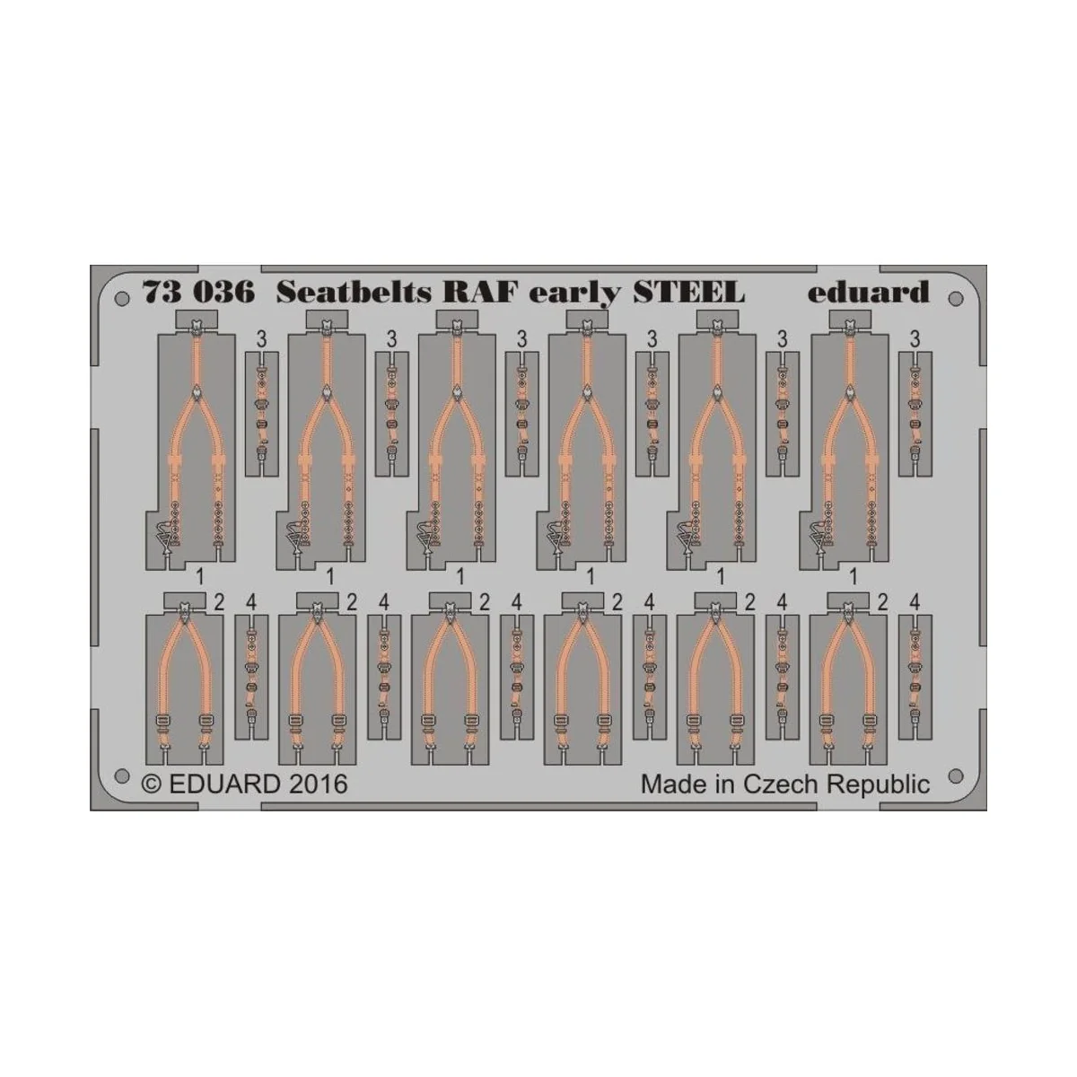 Seatbelts RAF early STEEL - Eduard Accessories 73036
