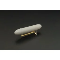 50gal cigar fuel tank w-rack (double pack), 1/48 - Brengun BRL48068
