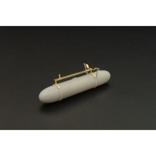 50gal cigar fuel tank w-rack (double pack), 1/48 - Brengun BRL48068