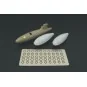 U S drop tanks caps, 1/48 - Brengun BRL48070