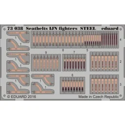 Seatbelts IJN fighters STEEL, 1/72 - Eduard Accessories 73038