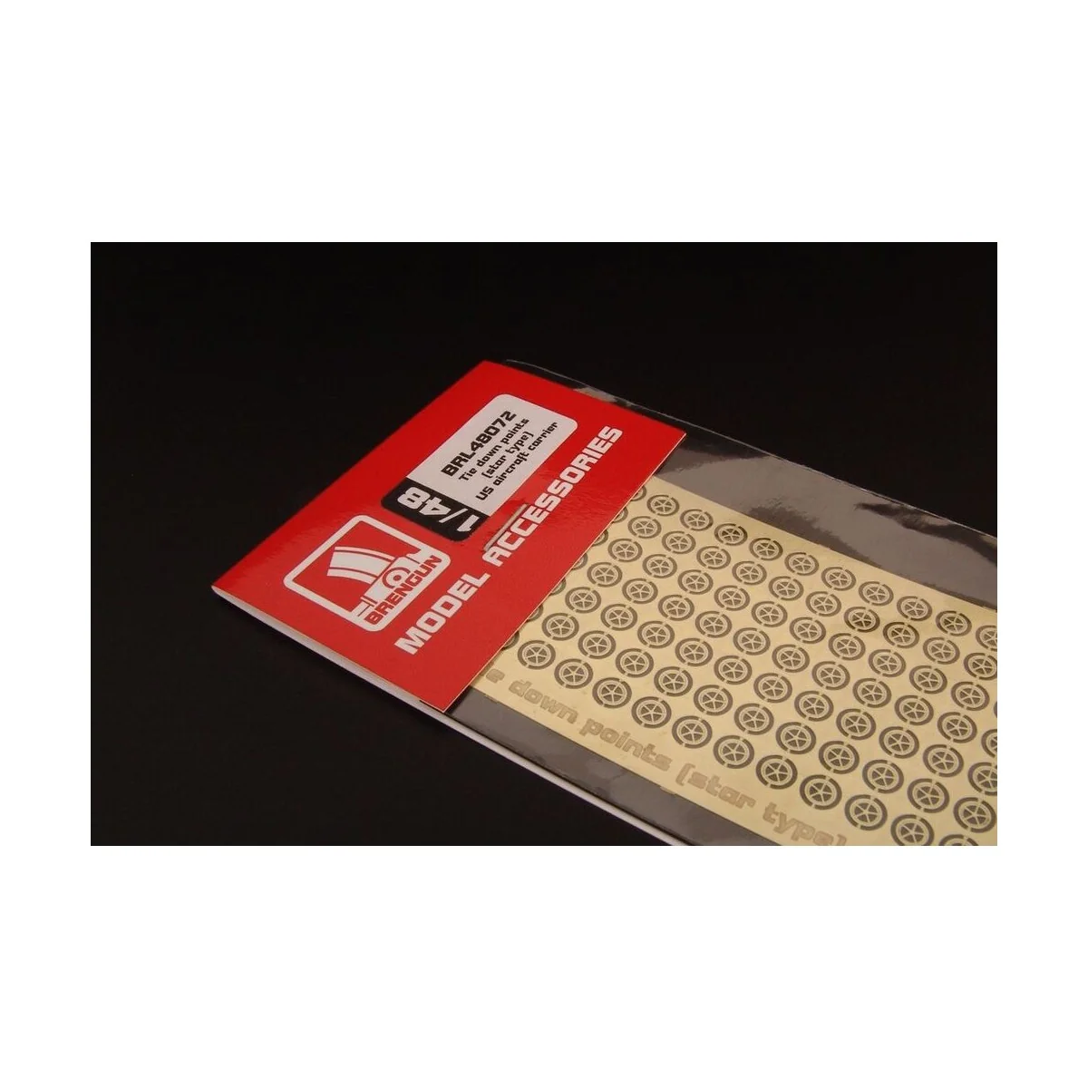 Tie down points (star type) US aircraft carrier, 1/48 - Brengun BRL...