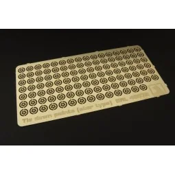Tie down points (star type) US aircraft carrier, 1/48 - Brengun BRL... 2