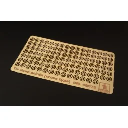 Tie down points (cross type) US aircraft carrier, 1/48 - Brengun BR...