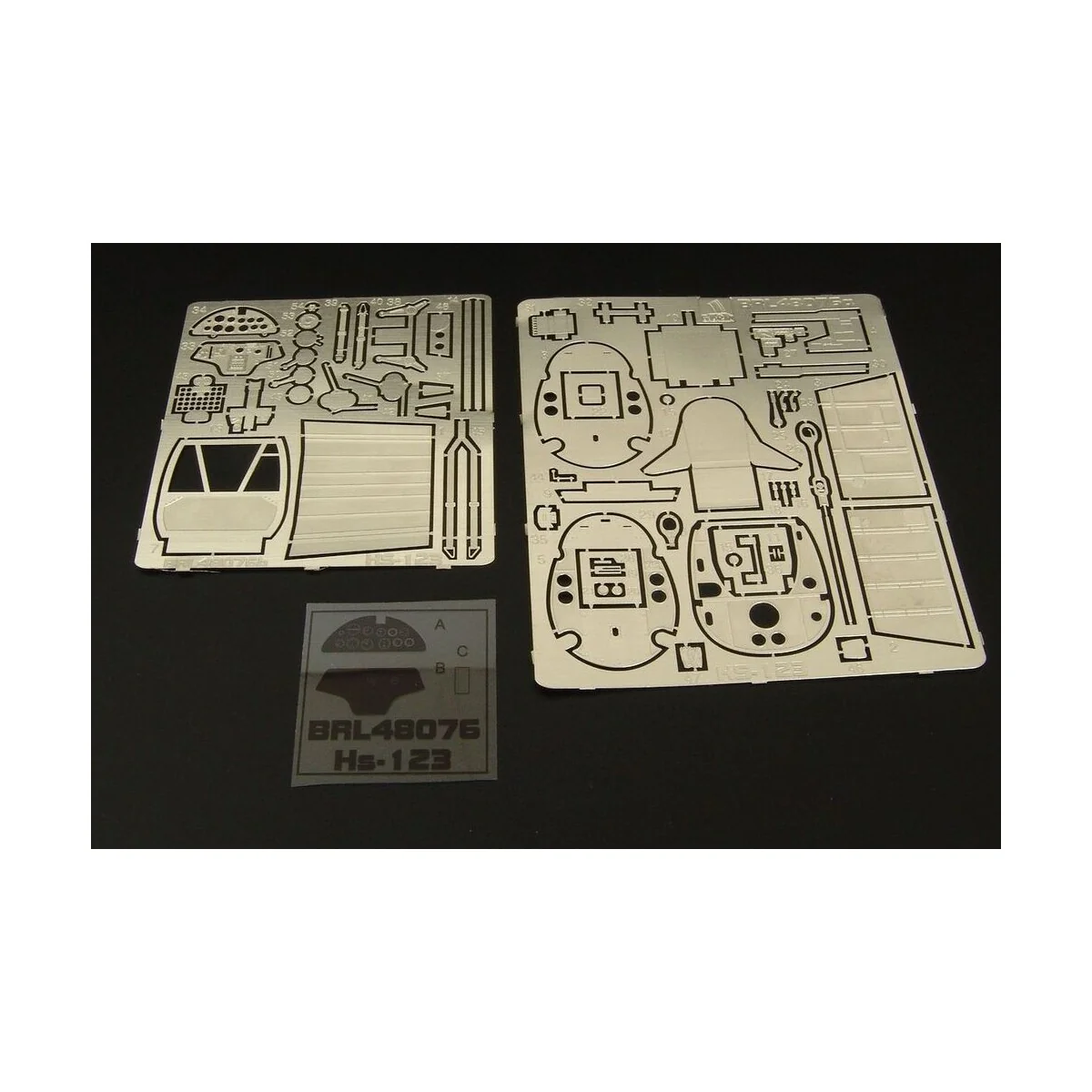 Hs-123 interior (Esci, Italeri kit), 1/48 - Brengun BRL48076