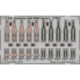 Seatbelts USN WWII fighters STEEL, 1/72 - Eduard Accessories 73042