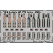 Seatbelts USN WWII fighters STEEL, 1/72 - Eduard Accessories 73042 Seatbelts USN WWII fighters STEEL, 1/72 - Eduard Accessories 73042