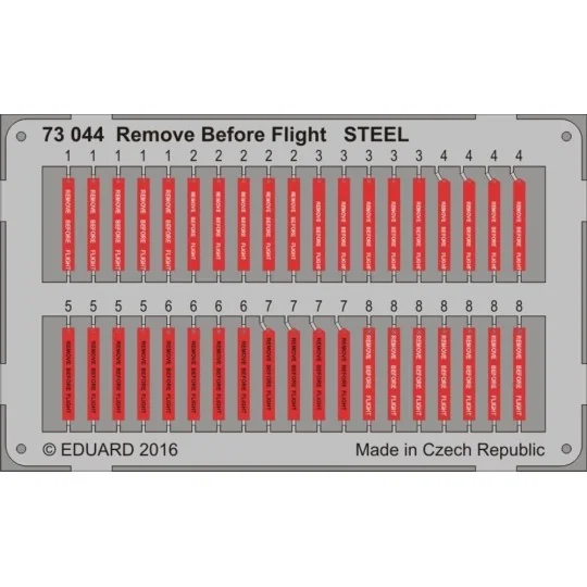 Remove Before Flight STEEL, 1/72 - Eduard Accessories 73044 Remove Before Flight STEEL, 1/72 - Eduard Accessories 73044
