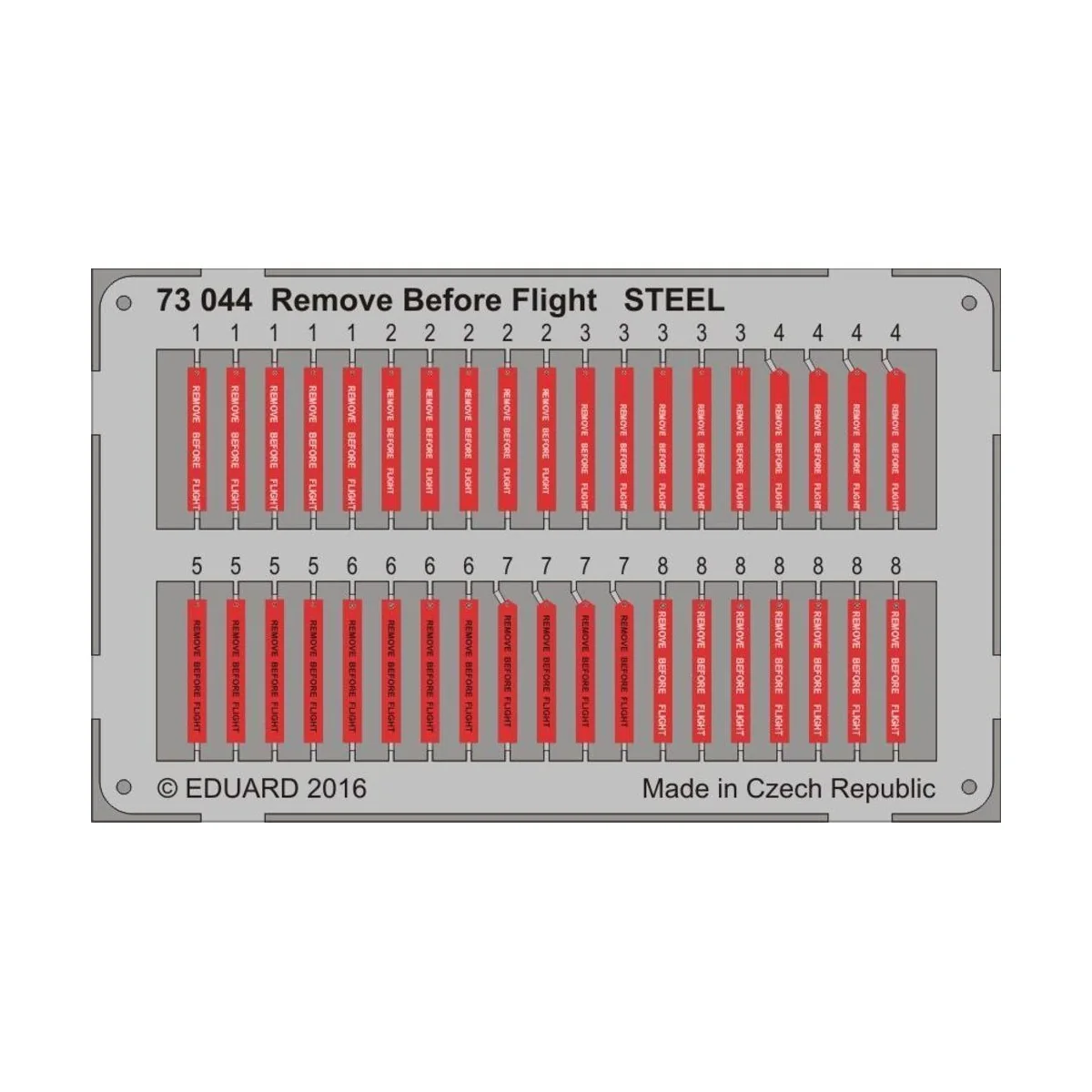 Remove Before Flight STEEL, 1/72 - Eduard Accessories 73044 Remove Before Flight STEEL, 1/72 - Eduard Accessories 73044