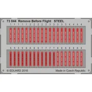 Remove Before Flight STEEL - Eduard Accessories 73044