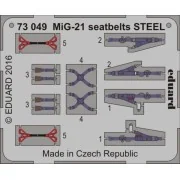 MiG-21 seatbelts STEEL, 1/72 - Eduard Accessories 73049