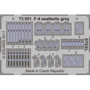 F-4 seatbelts grey STEEL - Eduard Accessories 73051