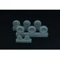 Spitfire 4 spoke wheels set (3 types of tires), 1/48 - Brengun BRL4...